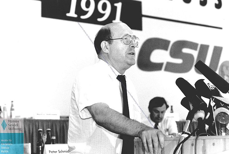 Wolfgang Bötsch CSU-Parteitag 1991