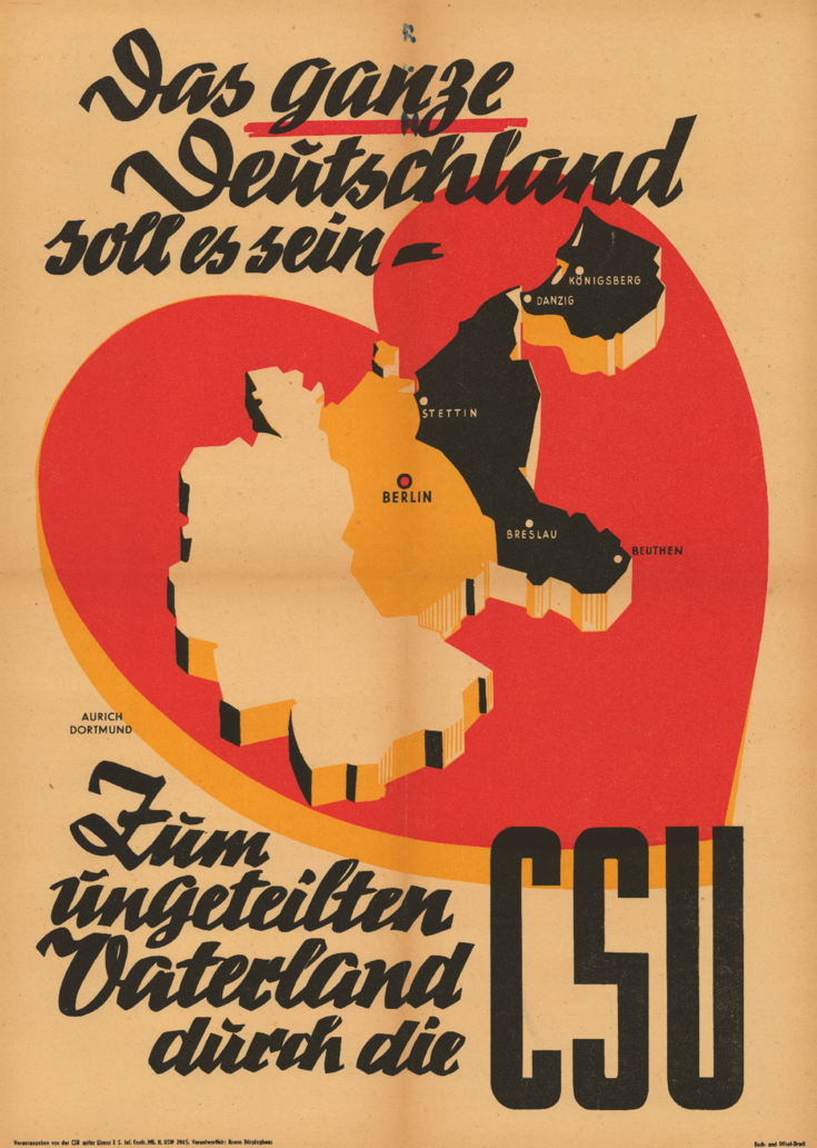 Plakat zur Bundestagswahl 1949