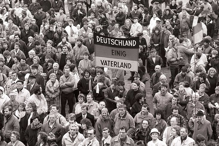 Parteitag der DSU am 18.2.1990 in Leipzig (Foto Winfried Rabanus)