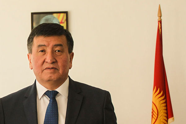 Der neugewählte Präsident Sooronbai Jeenbekov 