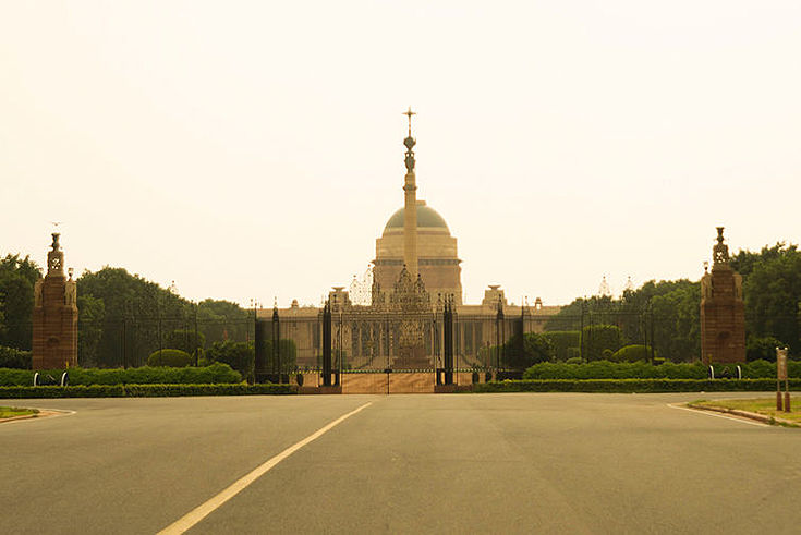 Der Präsidentenpalast (Rashtrapati Bhavan) in Neu-Delhi