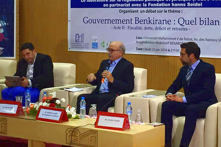 Diskussionsveranstaltung in Zusammenarbeit mit der Universität Mohammed V. Rabat zur Bilanz der Benkirane-Regierung 