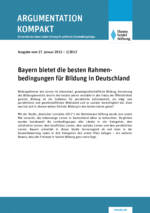 Bayern bietet die besten Rahmenbedingungen für Bildung in Deutschland