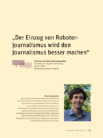 Der Einzug von Roboterjournalismus wird den Journalismus besser machen